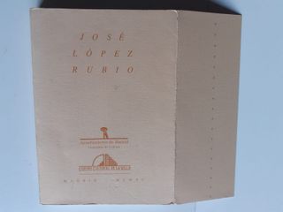 Libro Homenaje a José López Rubio Autores: Varios