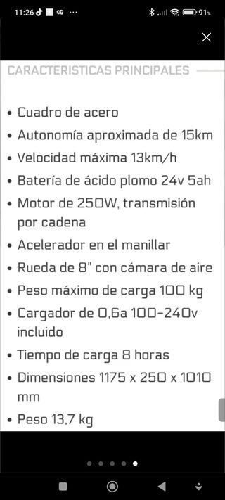 Patin eléctrico / plegable FUNCIONA PERFECTAMENTE 