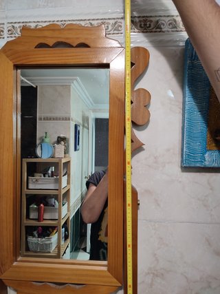 LAVABO ANTIGUO DE MADERA MACIZA PERFECTO