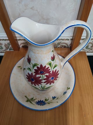 LAVABO ANTIGUO DE MADERA MACIZA PERFECTO