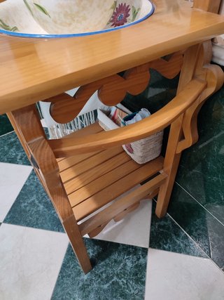 LAVABO ANTIGUO DE MADERA MACIZA PERFECTO