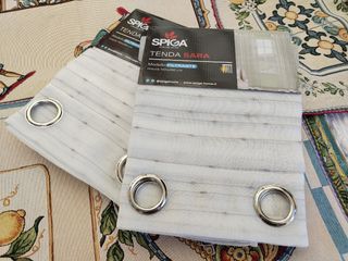 2 Tende Spiga Sara 140X280 Filtrante Grigio