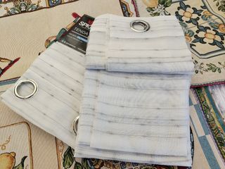 2 Tende Spiga Sara 140X280 Filtrante Grigio