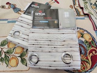 2 Tende Spiga Sara 140X280 Filtrante Marrone 