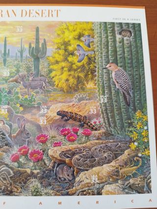 10 Sellos EE.UU fauna desierto de sonora