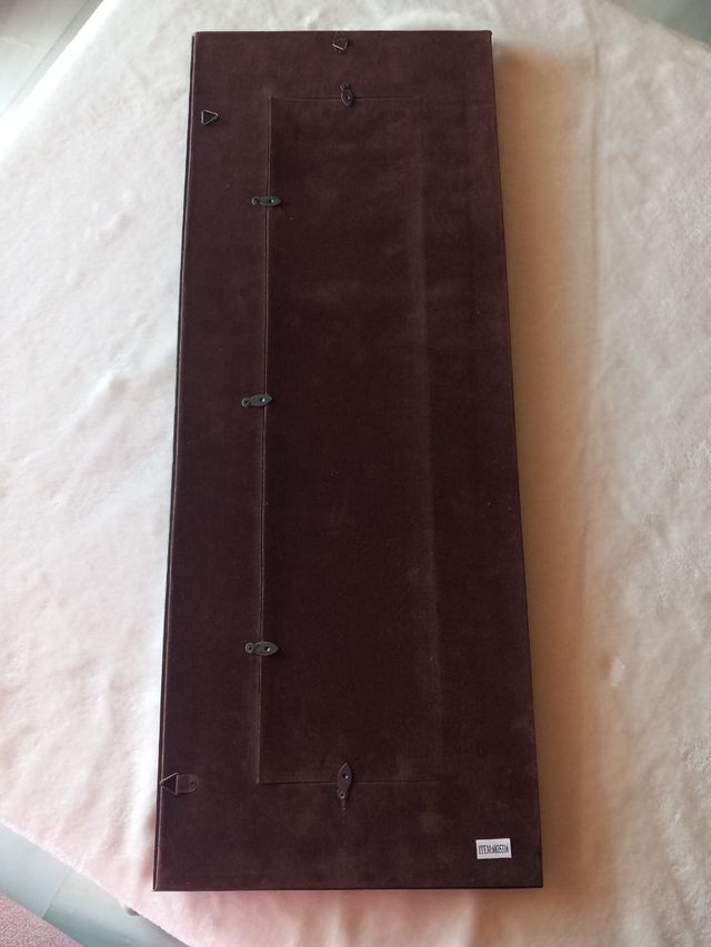 Portafotos nuevo piel marrón