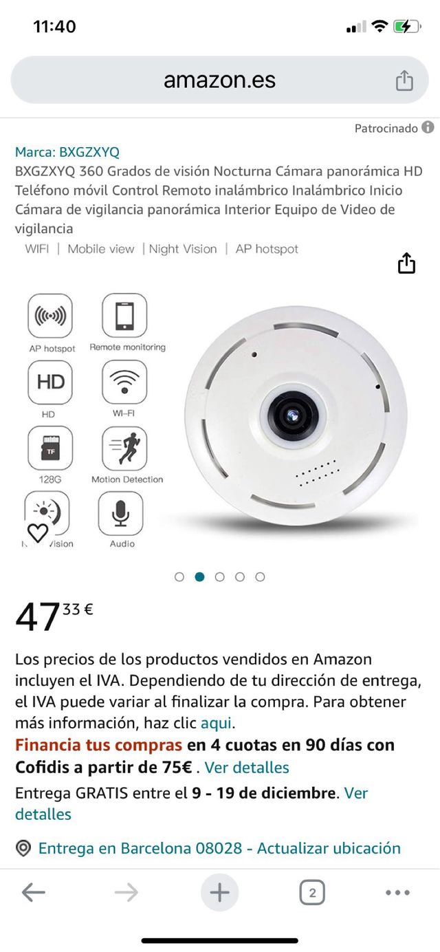 Camara inalambrica Fredi