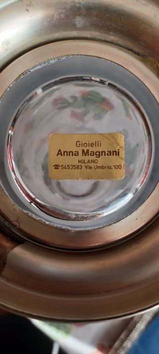 Vaso vintage profilato in argento 