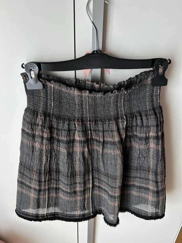 Gonna grigia scozzese