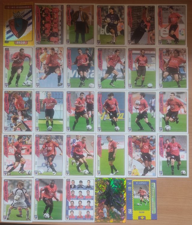 31 CROMOS FÚTBOL C.AT. OSASUNA 2005