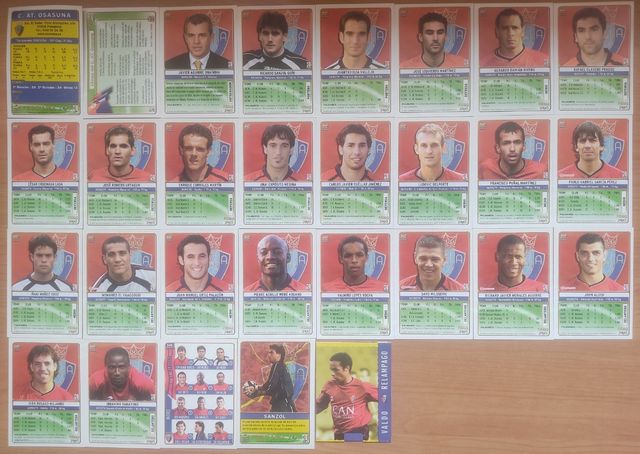 31 CROMOS FÚTBOL C.AT. OSASUNA 2005