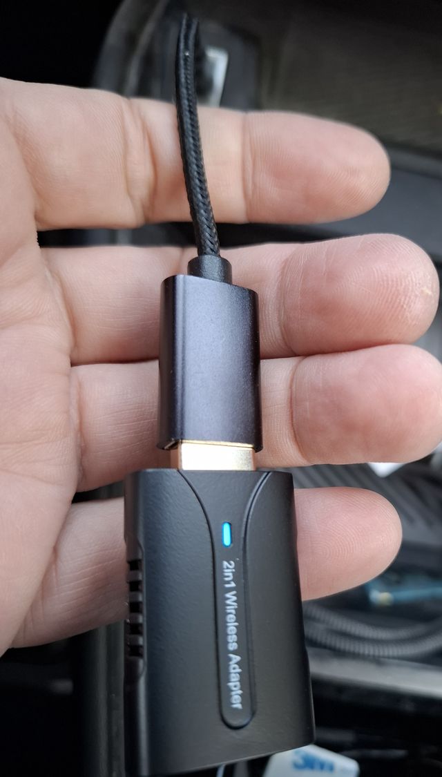 Adaptador inalámbrico CarPlay/Android Auto 2 en 1
