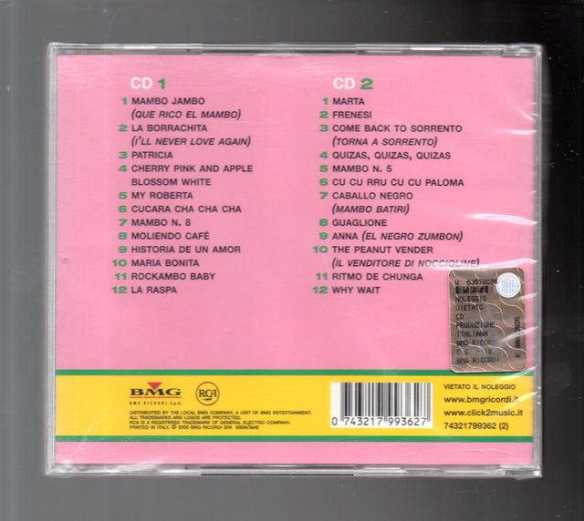 Perez Prado Los grandes éxitos originales BMG 2 CDs