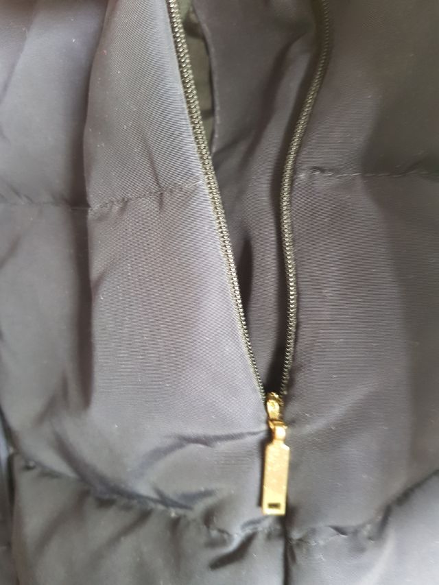 Abrigo plumas Zara talla M azul marino