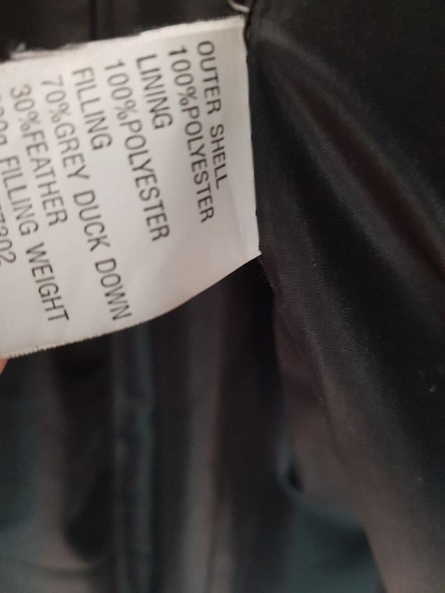 Abrigo plumas Zara talla M azul marino