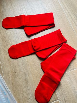 Lote 3 pares calcetines rojos ciclismo