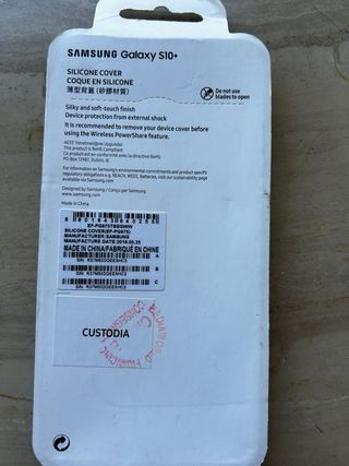 Cover galaxy s10+ silic imballata original Samsung