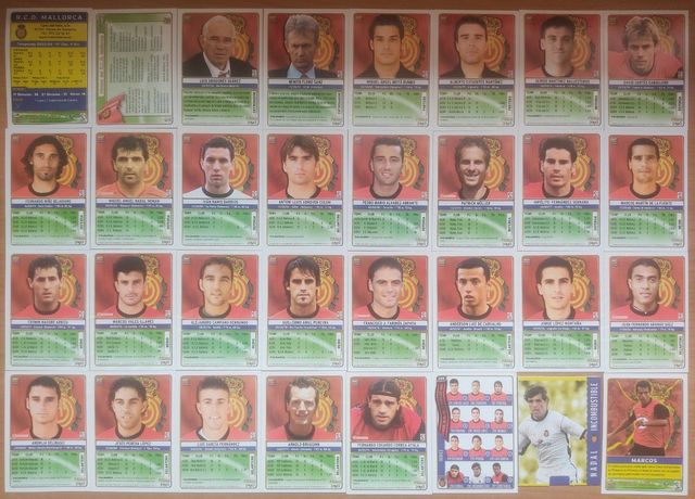 32 CROMOS FÚTBOL RCD MALLORCA 2005