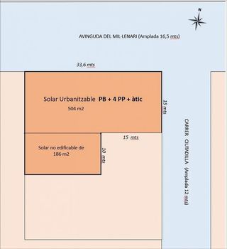 Terreno en venta en Cervera