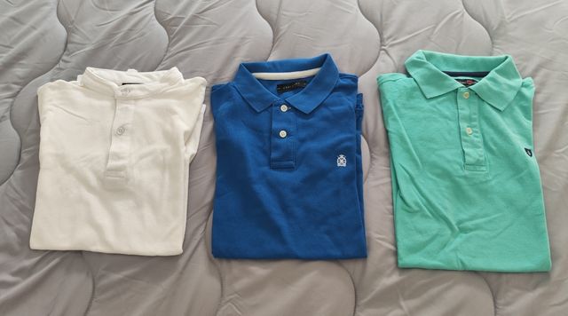 TRES POLOS DE HOMBRE