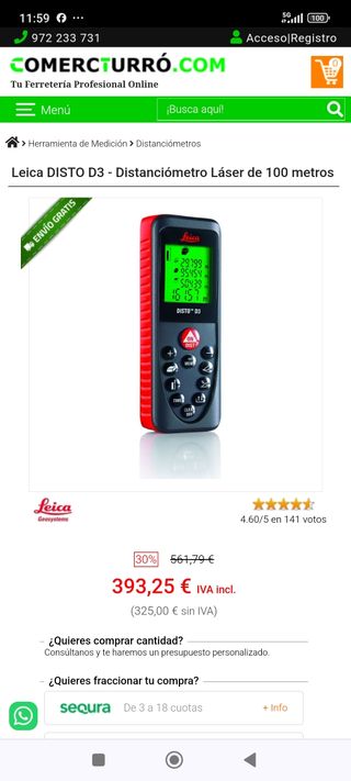 Láser Leica Disto D3