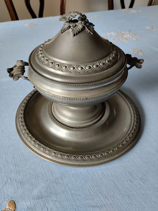 Centro tavola peltro