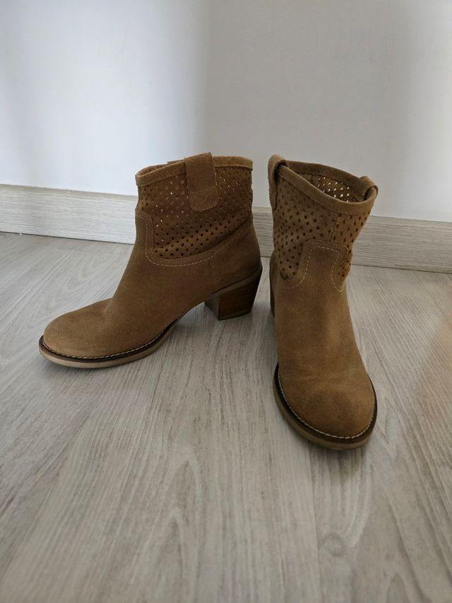 Botines serraje mujer 40
