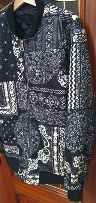 CHAQUETA BOMBER BANDANA ORIGINAL A ESTRENAR XXL 