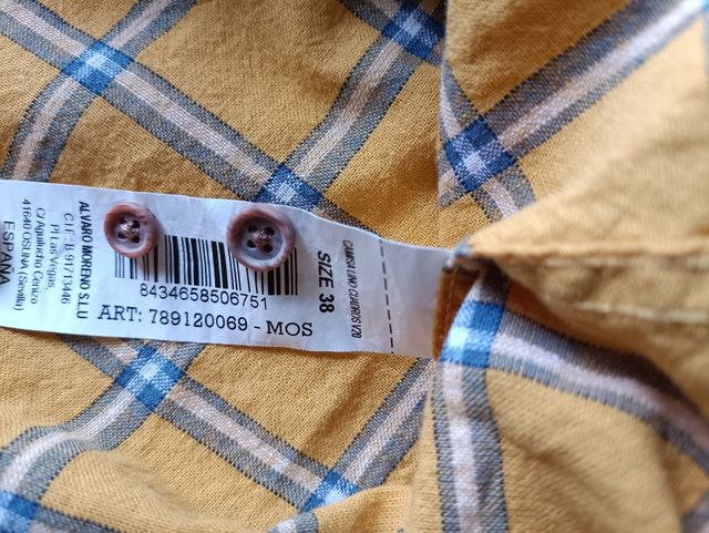 Camisa Álvaro Moreno amarilla