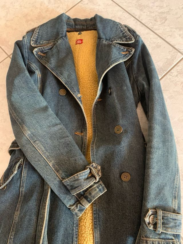 Cappotto in jeans imbottito