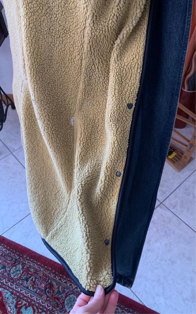 Cappotto in jeans imbottito