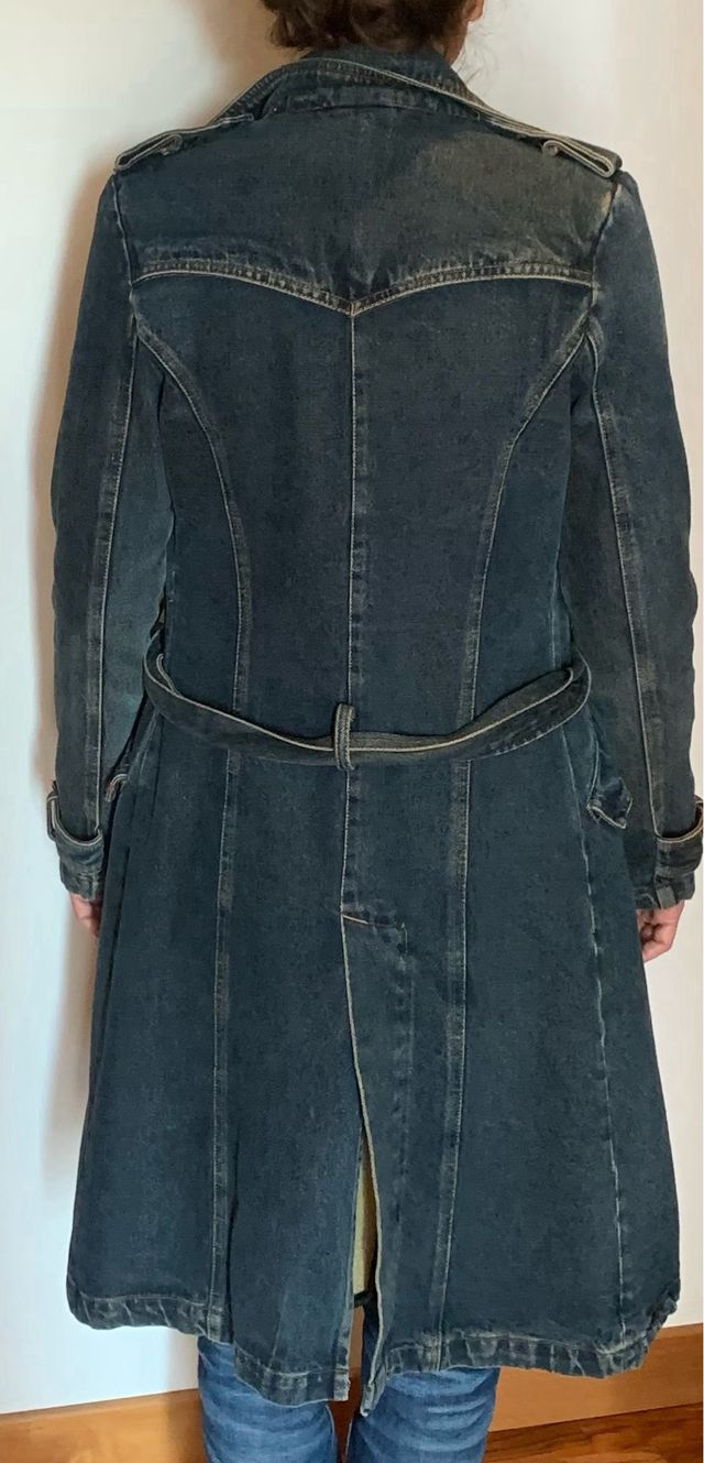 Cappotto in jeans imbottito