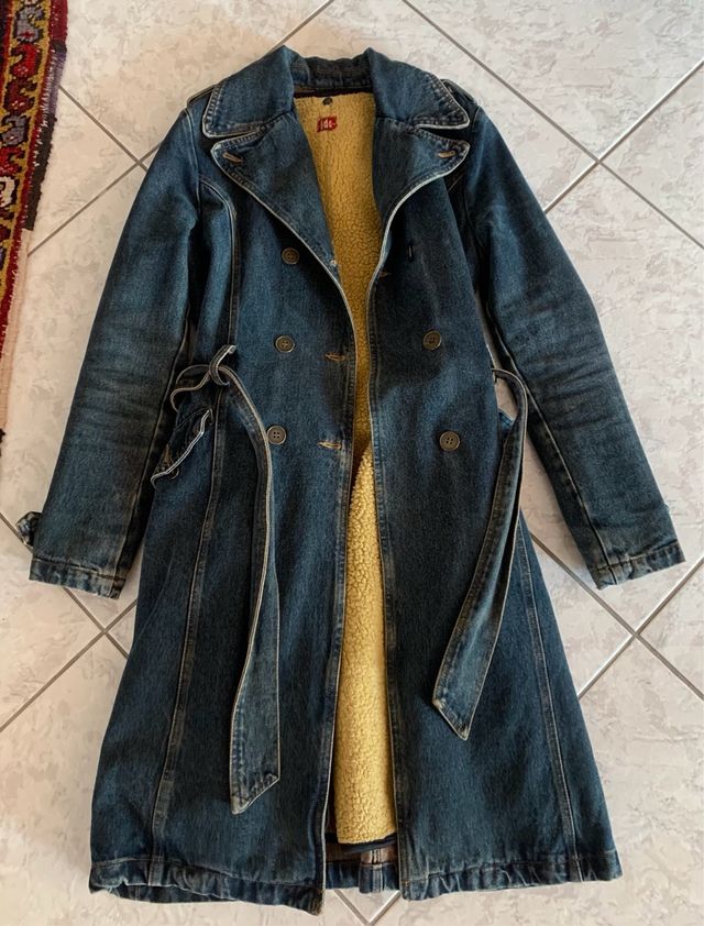 Cappotto in jeans imbottito