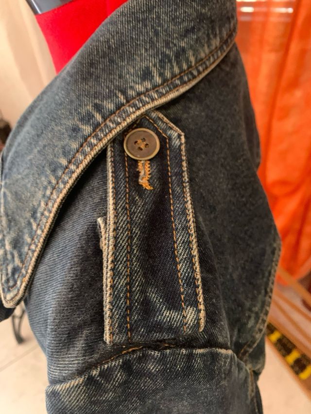 Cappotto in jeans imbottito