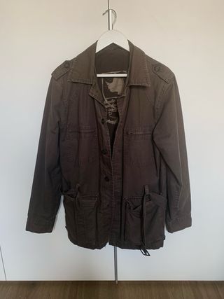 Parka hombre marron