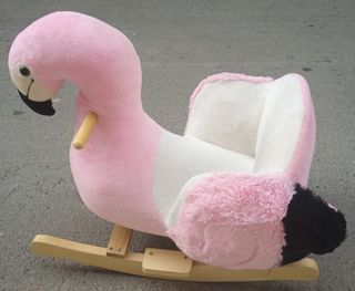 Balancín infantil figura flamingo