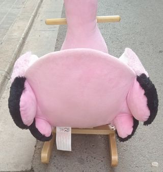 Balancín infantil figura flamingo