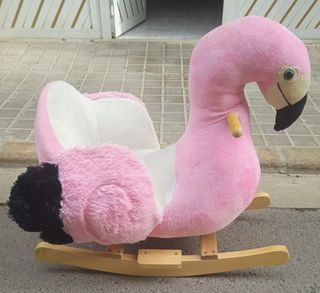 Balancín infantil figura flamingo
