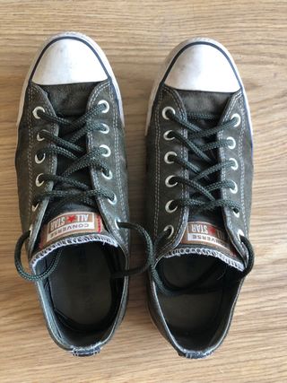 Converse 41.5 EU piel verde oliva