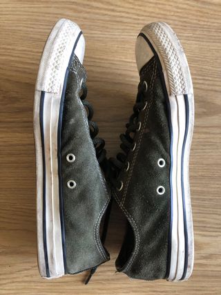 Converse 41.5 EU piel verde oliva