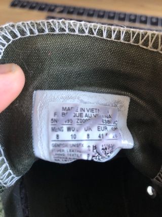 Converse 41.5 EU piel verde oliva