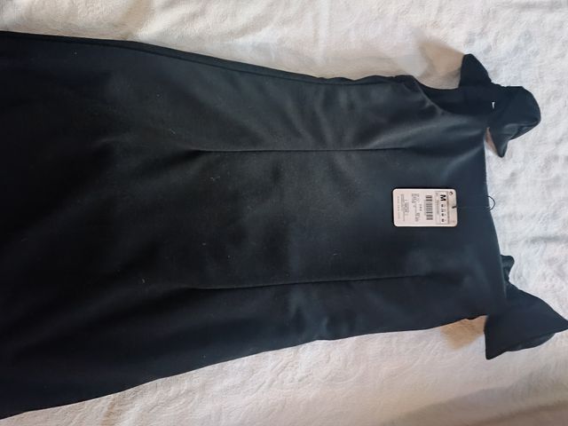 Tubino nero Zara con fiocchi