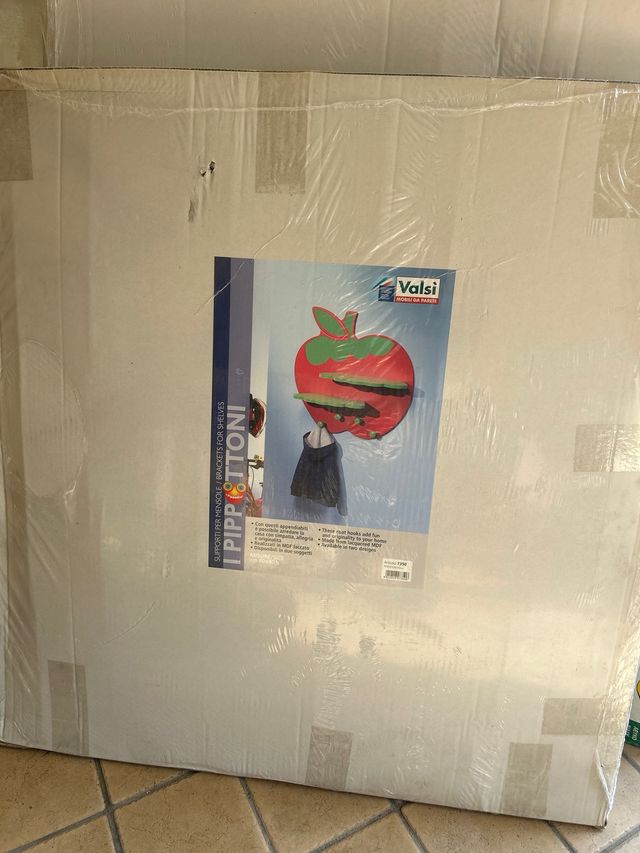 Mensola Appendiabiti a forma di mela