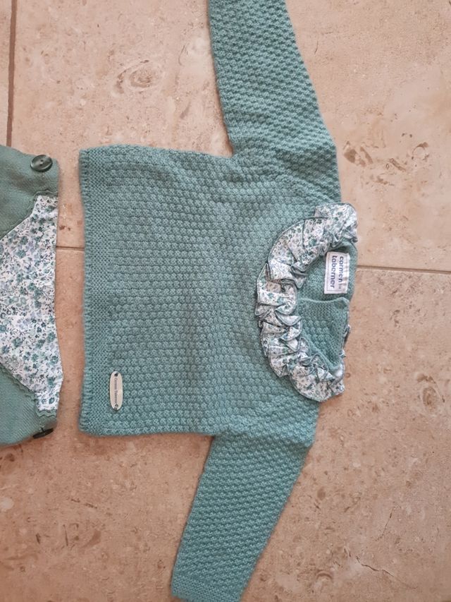 Conjunto bebé 3 meses color verde