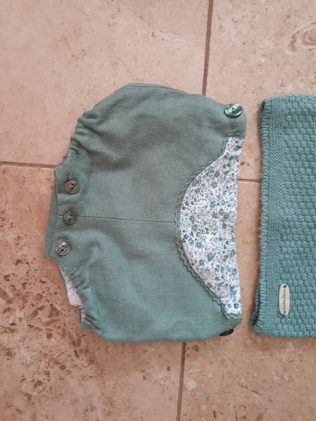 Conjunto bebé 3 meses color verde
