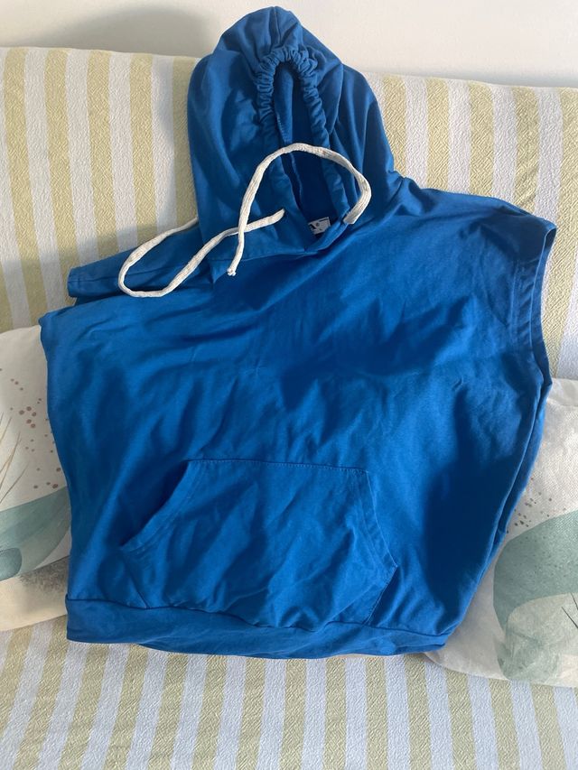 Felpa gilet con cappuccio