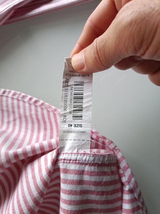 Camisa Álvaro Moreno rayas rosas|blanco