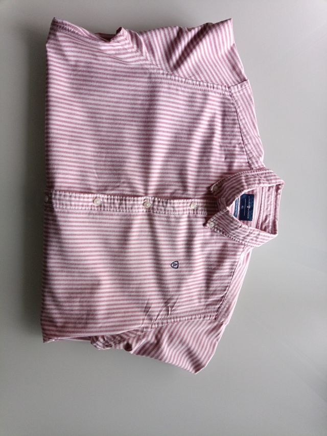 Camisa Álvaro Moreno rayas rosas|blanco