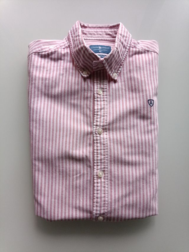 Camisa Álvaro Moreno rayas rosas|blanco