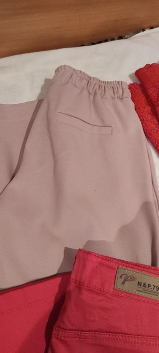 Ropa mujer, 6 pantalones + 3 arriba 